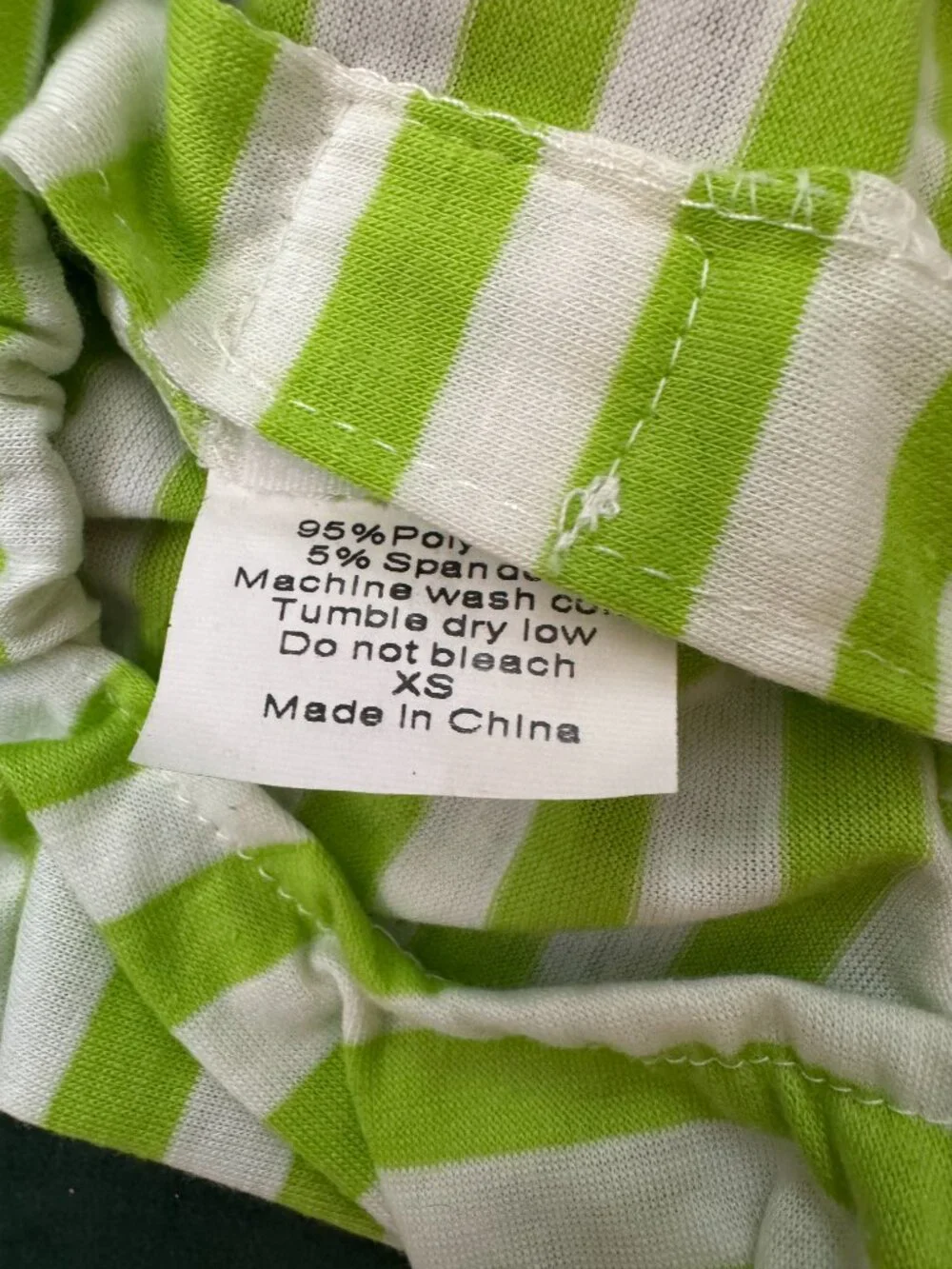Adorable Green and White Striped XS Xmas Penguin Dog Pajama Onesie